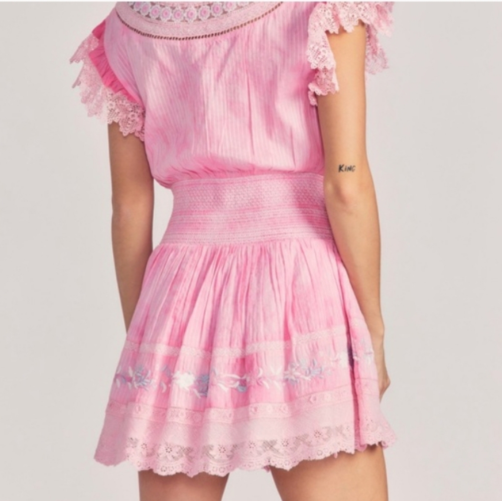 LoveShackFancy Pink Dress Size Large - Picture 2 of 14